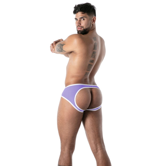 Mon Amour Microfiber Bottomless Brief Purple