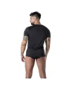 T-Shirt en Microfibre Noir Mon Amour