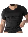 T-Shirt en Microfibre Noir Mon Amour