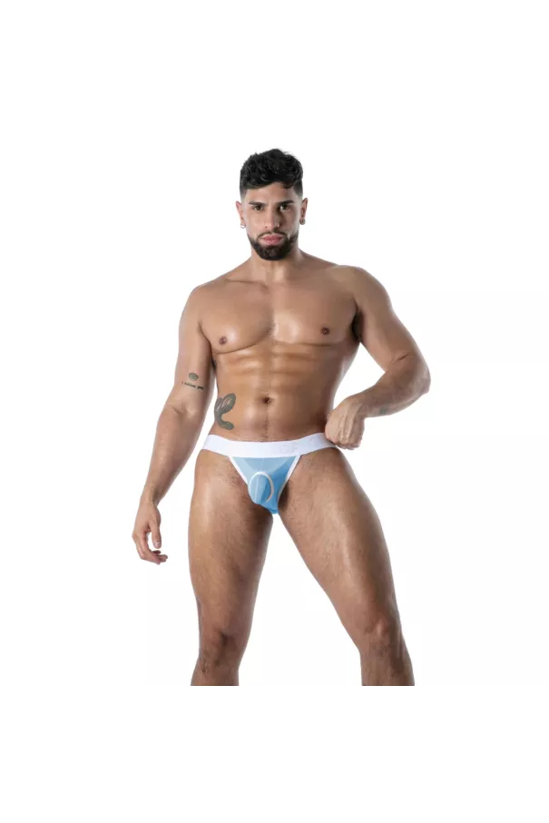 Mon Amour Microfiber Jock Blue