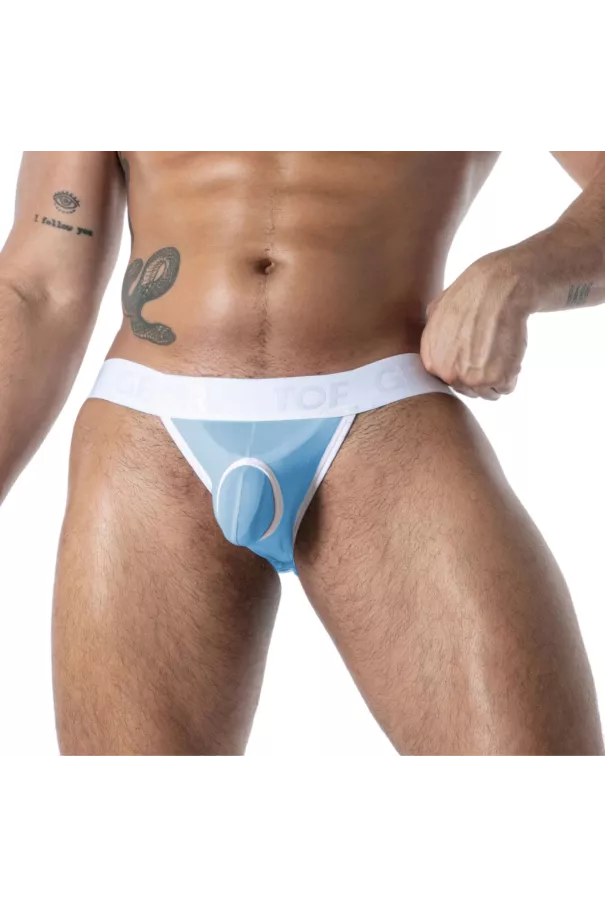 Mon Amour Microfiber Jock Blue