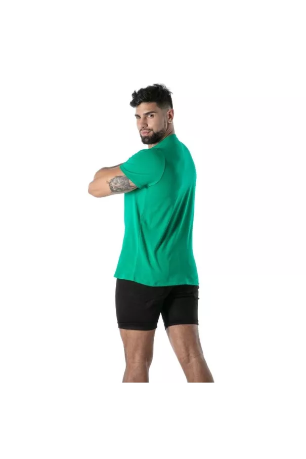T-Shirt Coloré à Col V Vert - T-shirts homme tendance | TOF Paris