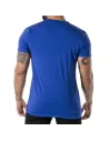 T-Shirt Coloré à Col V Bleu