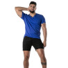 Colored V-Neck T-Shirt in Blue - Men’s Casual & French Style | TOF Paris