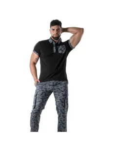 Polo Camo Noir