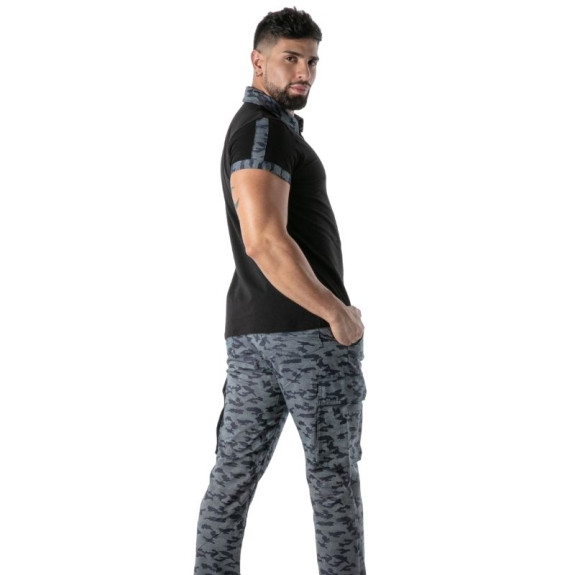 Polo Camo Noir
