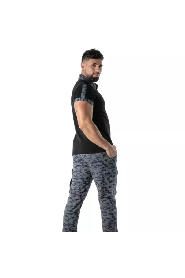 Polo Camo Noir