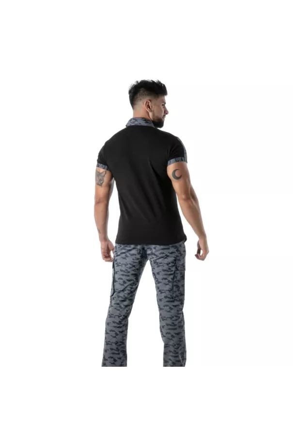 Polo Camo Noir
