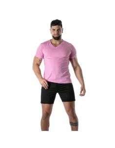 Pink V-Neck T-Shirt - Men's Casual & Fashion T-Shirts | TOF Paris