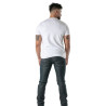 Colorful V-Neck T-Shirt in White - Men's Casual Fashion | TOF Paris