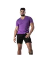 Colorful V T-shirt Purple