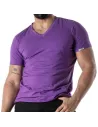 Colorful V T-shirt Purple
