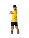 T-Shirt Coloré à Col V Jaune