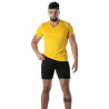 T-Shirt Coloré à Col V Jaune - T-shirts homme casual | TOF Paris