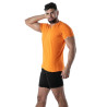T-Shirt Coloré à Col V Orange - T-shirts homme tendance | TOF Paris