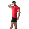 Red V-Neck Colored T-Shirt - Men's Casualwear & Style | TOF Paris