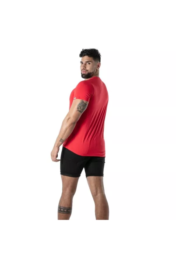 T-Shirt Coloré à Col V Rouge - T-shirts homme tendance en France | TOF Paris