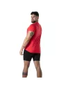 Colorful V T-shirt Red