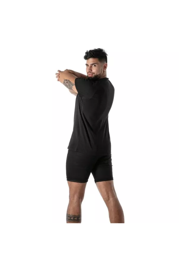T-Shirt Coloré à Col V Noir - T-shirts Homme élégants | TOF Paris