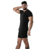 T-Shirt Coloré à Col V Noir - T-shirts Homme élégants | TOF Paris