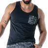 Débardeur Camo Bleu Marine - T-shirts homme tendance | TOF Paris