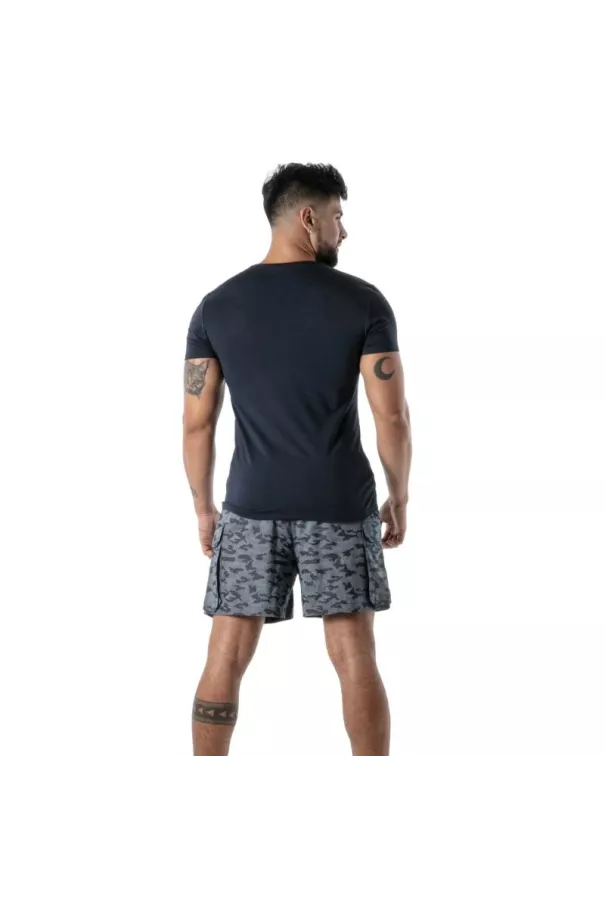 T-Shirt Camo Bleu Marine - T-shirt homme élégant et audacieux | TOF Paris