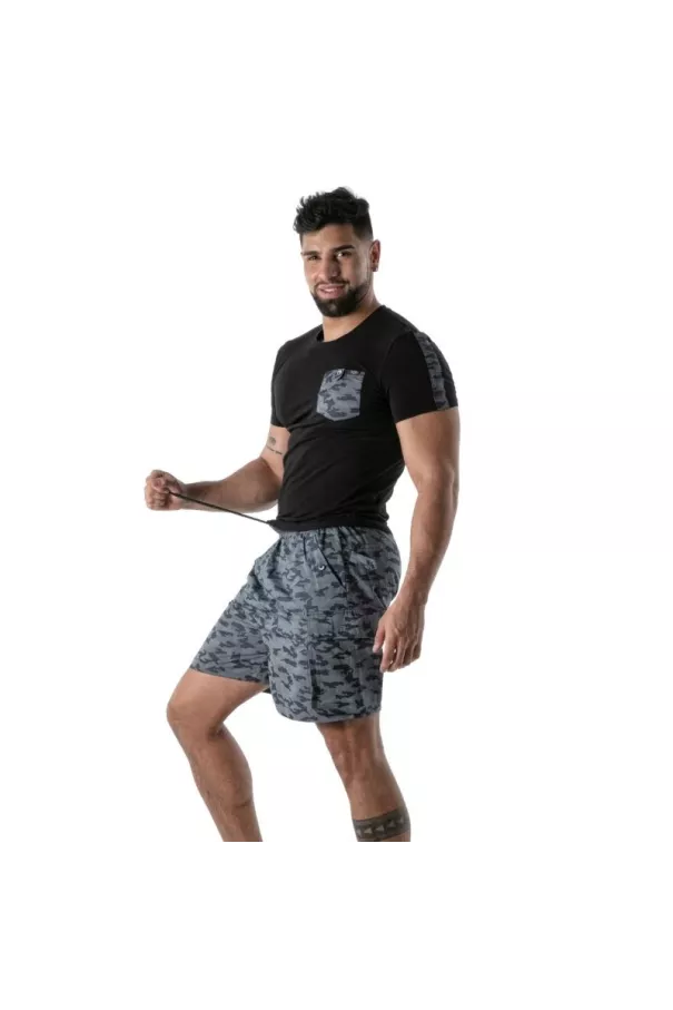 T-Shirt Camo Noir - T-shirts homme streetwear et casual | TOF Paris