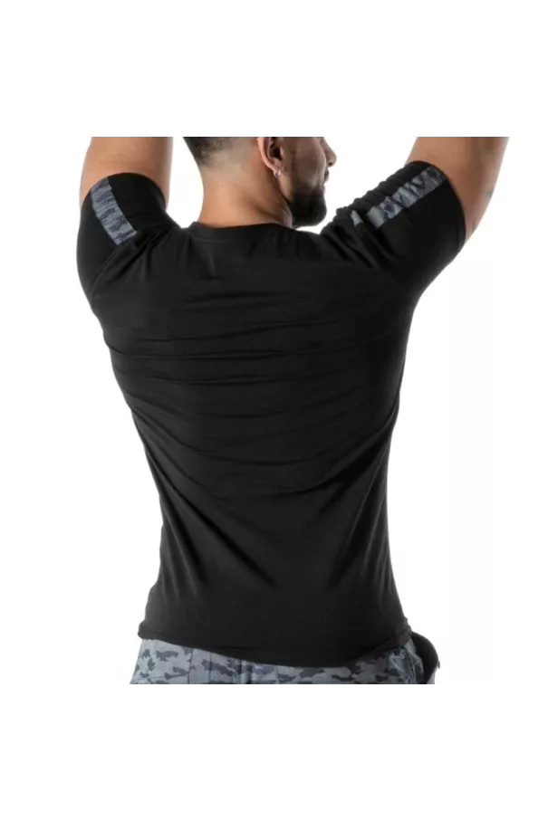 T-Shirt Camo Noir - T-shirts homme streetwear et casual | TOF Paris