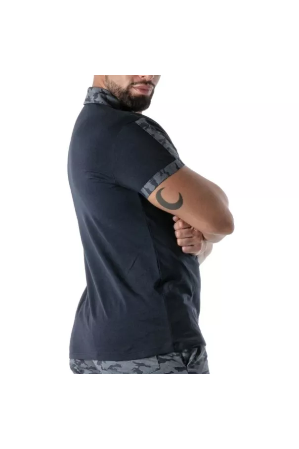 Blue Marine Camo Polo - Men’s Casual Polo Shirt | TOF Paris