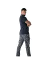 Polo Camo Bleu Marine