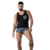 Short Retro with Blue Camo Pockets - Men's Casual Shorts | TOF Paris