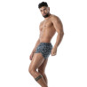 Short Retro with Blue Camo Pockets - Men's Casual Shorts | TOF Paris