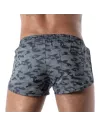 Short Retro à Poches Camo Bleu