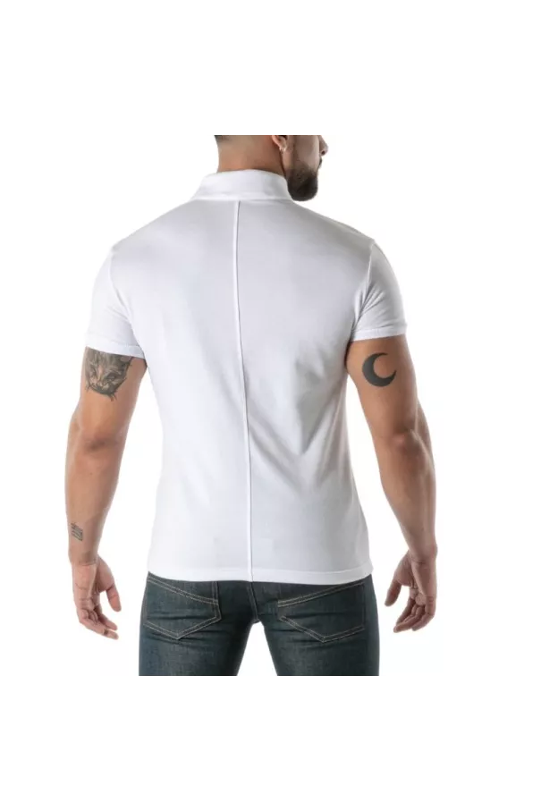 Soft White Cotton Polo - Men's Casual & Polo Shirt | TOF Paris