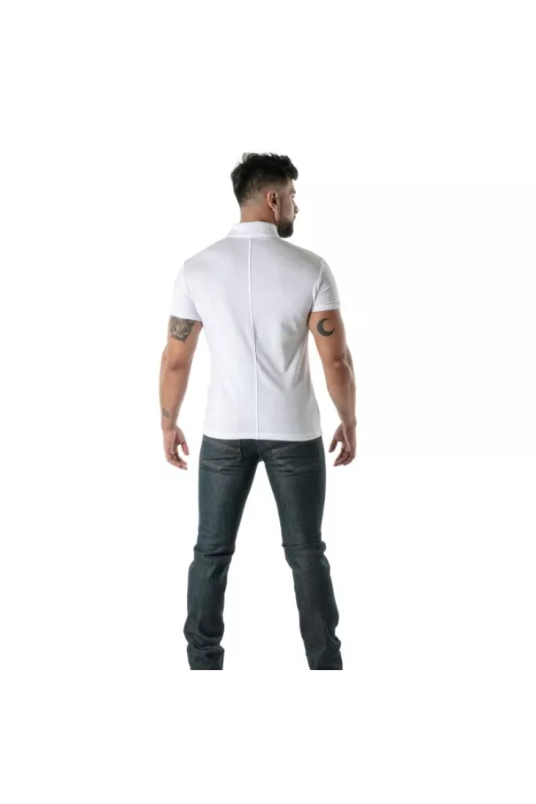 Polo coton doux blanc - Men's Casual Polo Shirt | TOF Paris