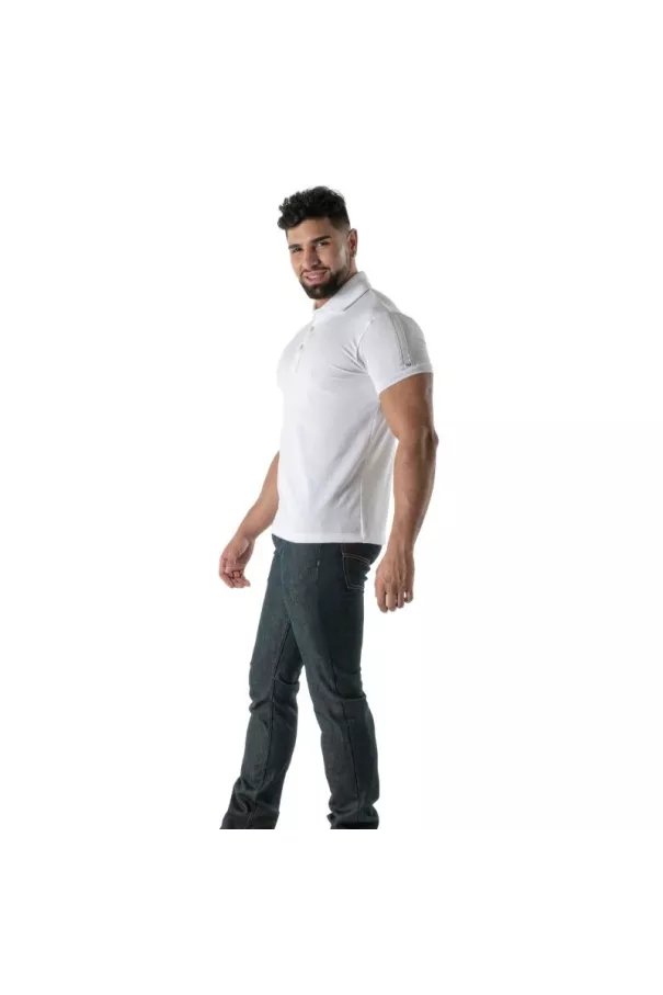 Soft White Cotton Polo - Men's Casual & Polo Shirt | TOF Paris