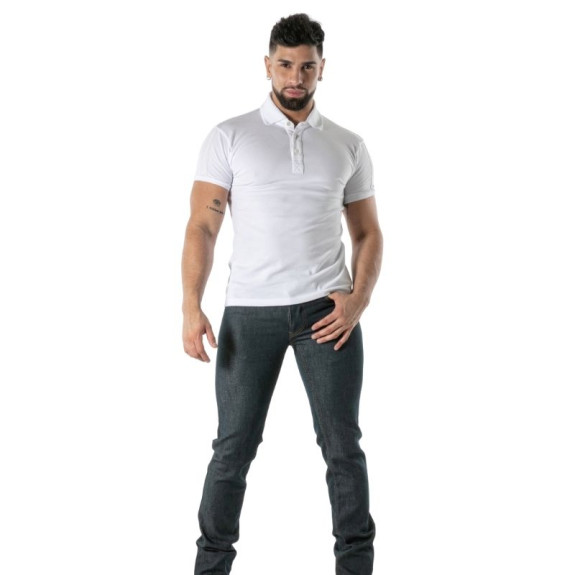 Polo Coton Doux Blanc