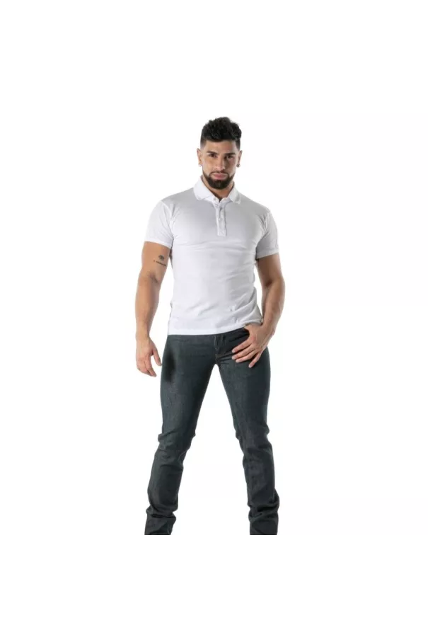 Soft White Cotton Polo - Men's Casual & Polo Shirt | TOF Paris