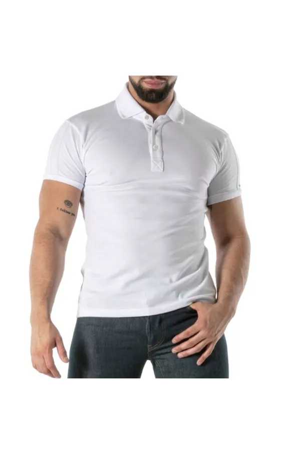 Polo coton doux blanc - Men's Casual Polo Shirt | TOF Paris
