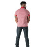 Polo à Rayures Rouge - Men's Polo Shirt Casual Fashion | TOF Paris