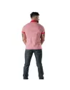 Polo à Rayures Rouge