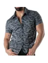 Camo Short sleeves shirt Blue