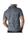 Chemise camouflage à manches courtes bleu