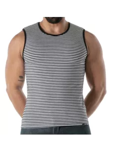 Black Striped Tank Top