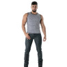 Navy Blue Striped Tank Top - Men's Casual & Fashion Tops | TOF Paris