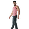 Red Striped Tank Top - Men's Casual & Clubwear | TOF Paris
