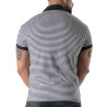 Navy Blue Striped Polo - Men's Casual & Polo Shirts | TOF Paris