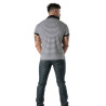 Polo à rayures Noir - Polo homme élégant en coton stretch | TOF Paris