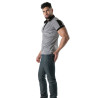 Black striped polo - Men's casual luxury polo shirt | TOF Paris