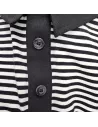 Polo À Rayures Noir